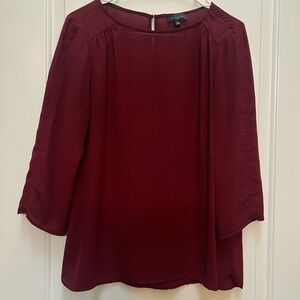 The Limited Deep Red Blouse